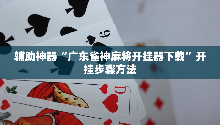 辅助神器“广东雀神麻将开挂器下载”开挂步骤方法